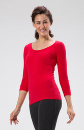 SOGNA Women's Stretch Figure 3/4 Cotton  Tee